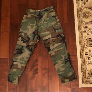 Camo cargo pants